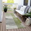 Piper Looms Chantille Geometric ACN2001 Olive Machine Washable Area Rug Runner Outdoor Lifestyle Image Feature
