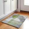 Piper Looms Chantille Geometric ACN2001 Olive Machine Washable Area Rug Scatter Lifestyle Image Feature