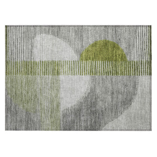 Piper Looms Chantille Geometric ACN2001 Olive Machine Washable Area Rug Scatter Main Image