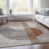Piper Looms Chantille Geometric ACN2001 Taupe Machine Washable Area Rug Lifestyle Image Feature
