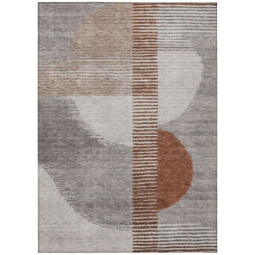 Piper Looms Chantille Geometric ACN2001 Taupe Machine Washable Area Rug main image