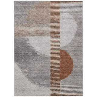 Piper Looms Chantille Geometric ACN2001 Taupe Machine Washable Area Rug main image