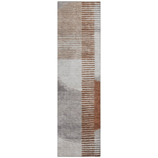 Piper Looms Chantille Geometric ACN2001 Taupe Machine Washable Area Rug Runner Main Image