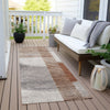 Piper Looms Chantille Geometric ACN2001 Taupe Machine Washable Area Rug Runner Outdoor Lifestyle Image Feature