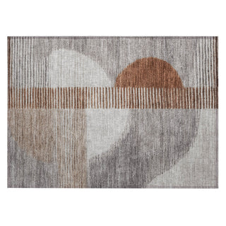 Piper Looms Chantille Geometric ACN2001 Taupe Machine Washable Area Rug Scatter Main Image