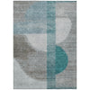 Piper Looms Chantille Geometric ACN2001 Teal Machine Washable Area Rug main image