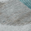 Piper Looms Chantille Geometric ACN2001 Teal Machine Washable Area Rug Swatch Image