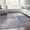 Piper Looms Chantille Abstract ACN2002 Lavender Machine Washable Area Rug Lifestyle Image Feature
