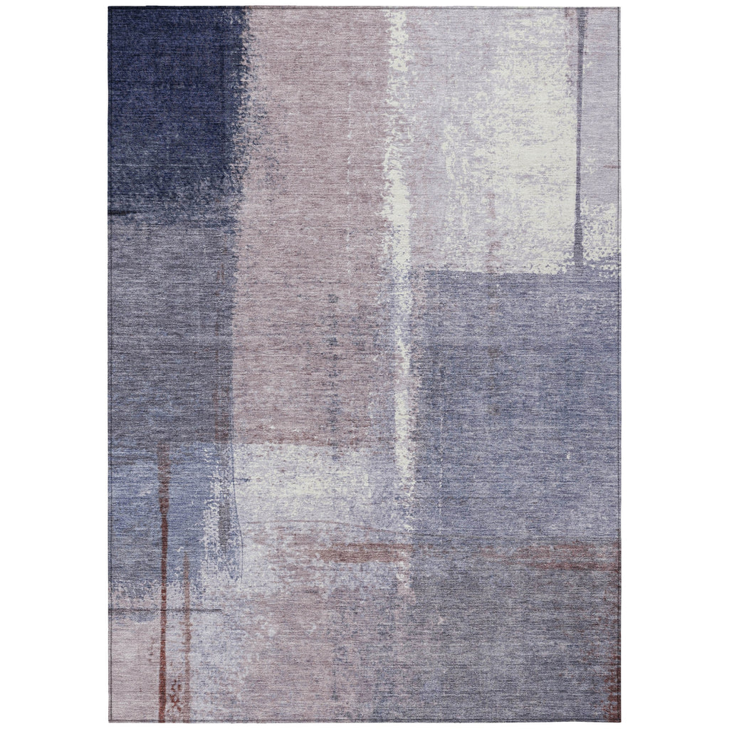 Piper Looms Chantille Abstract ACN2002 Lavender Machine Washable Area Rug main image