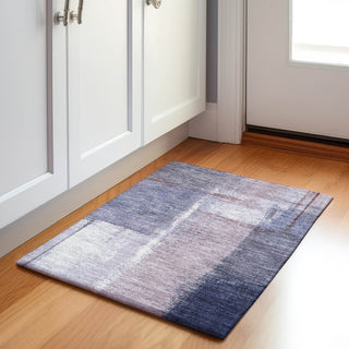 Piper Looms Chantille Abstract ACN2002 Lavender Machine Washable Area Rug Scatter Lifestyle Image Feature