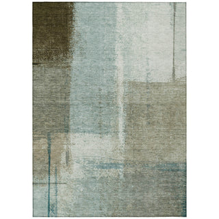 Piper Looms Chantille Abstract ACN2002 Seafoam Machine Washable Area Rug main image
