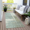 Piper Looms Chantille Abstract ACN2002 Seafoam Machine Washable Area Rug Runner Outdoor Lifestyle Image Feature