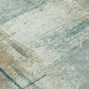 Piper Looms Chantille Abstract ACN2002 Seafoam Machine Washable Area Rug Swatch Image