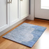 Piper Looms Chantille Geometric ACN2003 Blue Machine Washable Area Rug Scatter Lifestyle Image Feature
