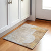 Piper Looms Chantille Geometric ACN2003 Gold Machine Washable Area Rug Scatter Lifestyle Image Feature