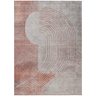Piper Looms Chantille Geometric ACN2003 Salmon Machine Washable Area Rug main image
