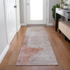 Piper Looms Chantille Geometric ACN2003 Salmon Machine Washable Area Rug Runner Lifestyle Image Feature