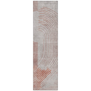 Piper Looms Chantille Geometric ACN2003 Salmon Machine Washable Area Rug Runner Main Image