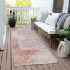 Piper Looms Chantille Geometric ACN2003 Salmon Machine Washable Area Rug Runner Outdoor Lifestyle Image Feature