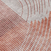 Piper Looms Chantille Geometric ACN2003 Salmon Machine Washable Area Rug Swatch Image