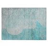 Piper Looms Chantille Geometric ACN2003 Teal Machine Washable Area Rug Scatter Main Image