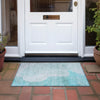 Piper Looms Chantille Geometric ACN2003 Teal Machine Washable Area Rug Scatter Outdoor Lifestyle Image Feature