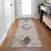 Piper Looms Chantille Geometric ACN2004 Beige Machine Washable Area Rug Runner Lifestyle Image Feature