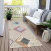 Piper Looms Chantille Geometric ACN2004 Beige Machine Washable Area Rug Runner Outdoor Lifestyle Image Feature