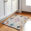 Piper Looms Chantille Geometric ACN2004 Beige Machine Washable Area Rug Scatter Lifestyle Image Feature