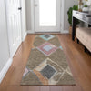 Piper Looms Chantille Geometric ACN2004 Brown Machine Washable Area Rug Runner Lifestyle Image Feature