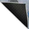 Piper Looms Chantille Geometric ACN2004 Denim Machine Washable Area Rug Backing Image