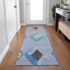 Piper Looms Chantille Geometric ACN2004 Denim Machine Washable Area Rug Runner Lifestyle Image Feature