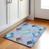Piper Looms Chantille Geometric ACN2004 Denim Machine Washable Area Rug Scatter Lifestyle Image Feature