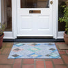 Piper Looms Chantille Geometric ACN2004 Denim Machine Washable Area Rug Scatter Outdoor Lifestyle Image Feature