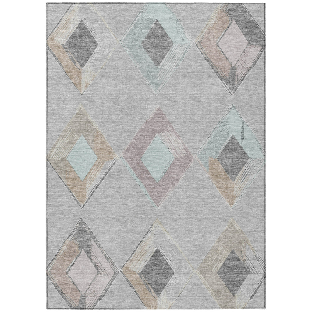 Piper Looms Chantille Geometric ACN2004 Gray Machine Washable Area Rug main image