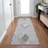Piper Looms Chantille Geometric ACN2004 Gray Machine Washable Area Rug Runner Lifestyle Image Feature