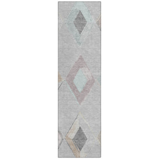 Piper Looms Chantille Geometric ACN2004 Gray Machine Washable Area Rug Runner Main Image