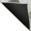 Piper Looms Chantille Geometric ACN2004 Ivory Machine Washable Area Rug Backing Image
