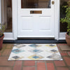 Piper Looms Chantille Geometric ACN2004 Ivory Machine Washable Area Rug Scatter Outdoor Lifestyle Image Feature