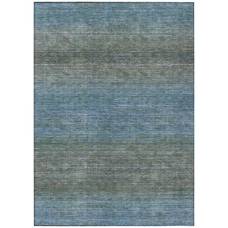 Piper Looms Chantille Geometric ACN2005 Blue Machine Washable Area Rug main image