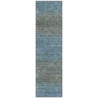 Piper Looms Chantille Geometric ACN2005 Blue Machine Washable Area Rug Runner Main Image