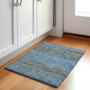 Piper Looms Chantille Geometric ACN2005 Blue Machine Washable Area Rug Scatter Lifestyle Image Feature