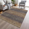 Piper Looms Chantille Geometric ACN2005 Eggplant Machine Washable Area Rug Lifestyle Image Feature