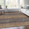 Piper Looms Chantille Geometric ACN2005 Eggplant Machine Washable Area Rug Lifestyle Image Feature