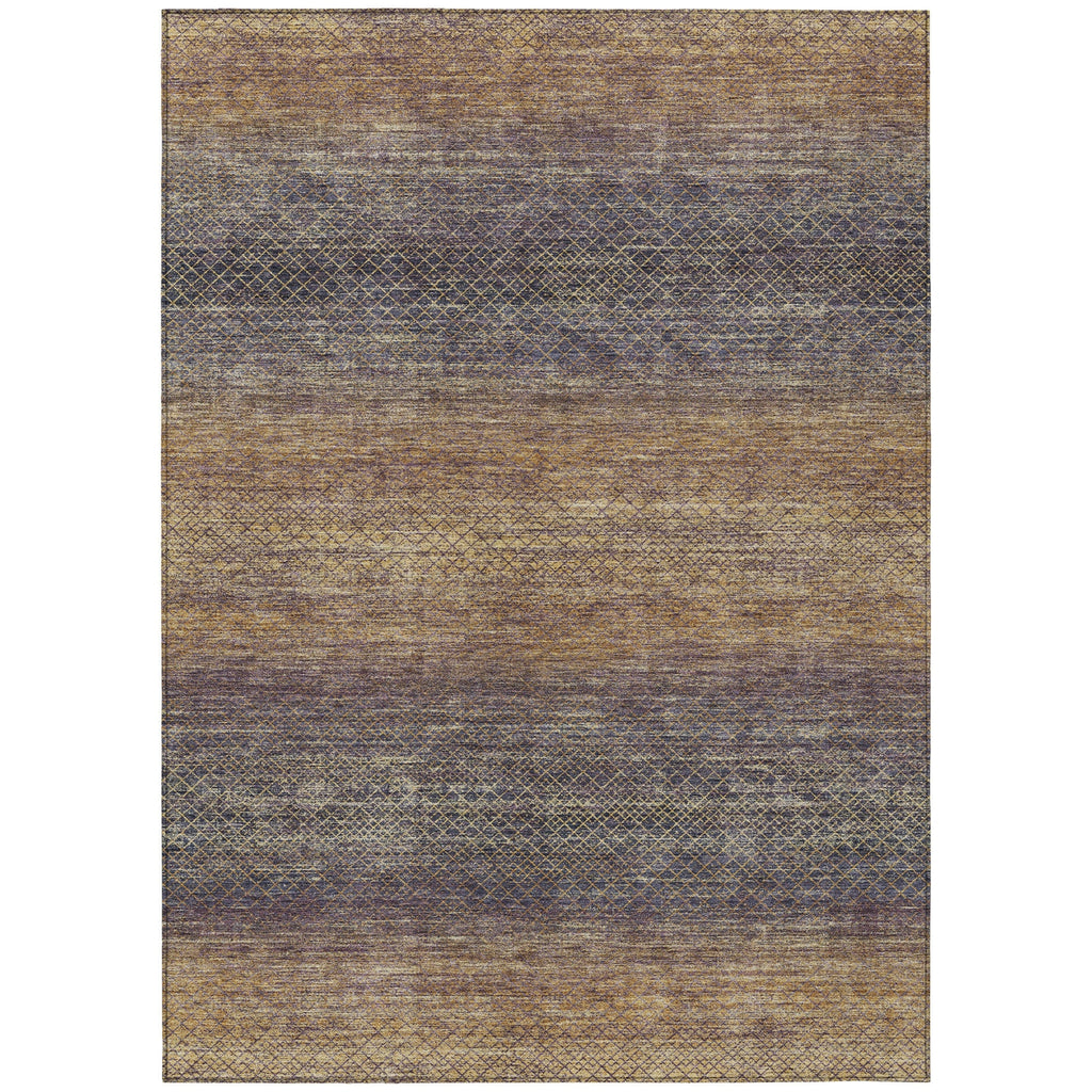 Piper Looms Chantille Geometric ACN2005 Eggplant Machine Washable Area Rug main image