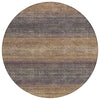 Piper Looms Chantille Geometric ACN2005 Eggplant Machine Washable Area Rug Round Main Image
