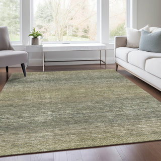 Piper Looms Chantille Geometric ACN2005 Fern Machine Washable Area Rug Lifestyle Image Feature
