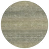 Piper Looms Chantille Geometric ACN2005 Fern Machine Washable Area Rug Round Main Image