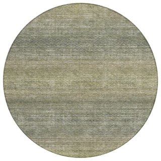 Piper Looms Chantille Geometric ACN2005 Fern Machine Washable Area Rug Round Main Image