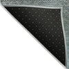 Piper Looms Chantille Geometric ACN2005 Teal Machine Washable Area Rug Backing Image